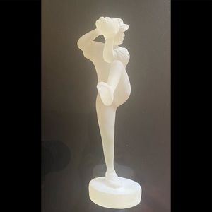 Ceramic baseball picture figurine